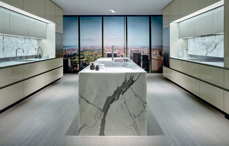 La 53 West MoMA Tower, de Jean Nouvel, est l’un des nombreux projets new-yorkais auxquels a collaboré Molteni & C en fournissant 170 cuisines et 490 meubles de salle de bains.