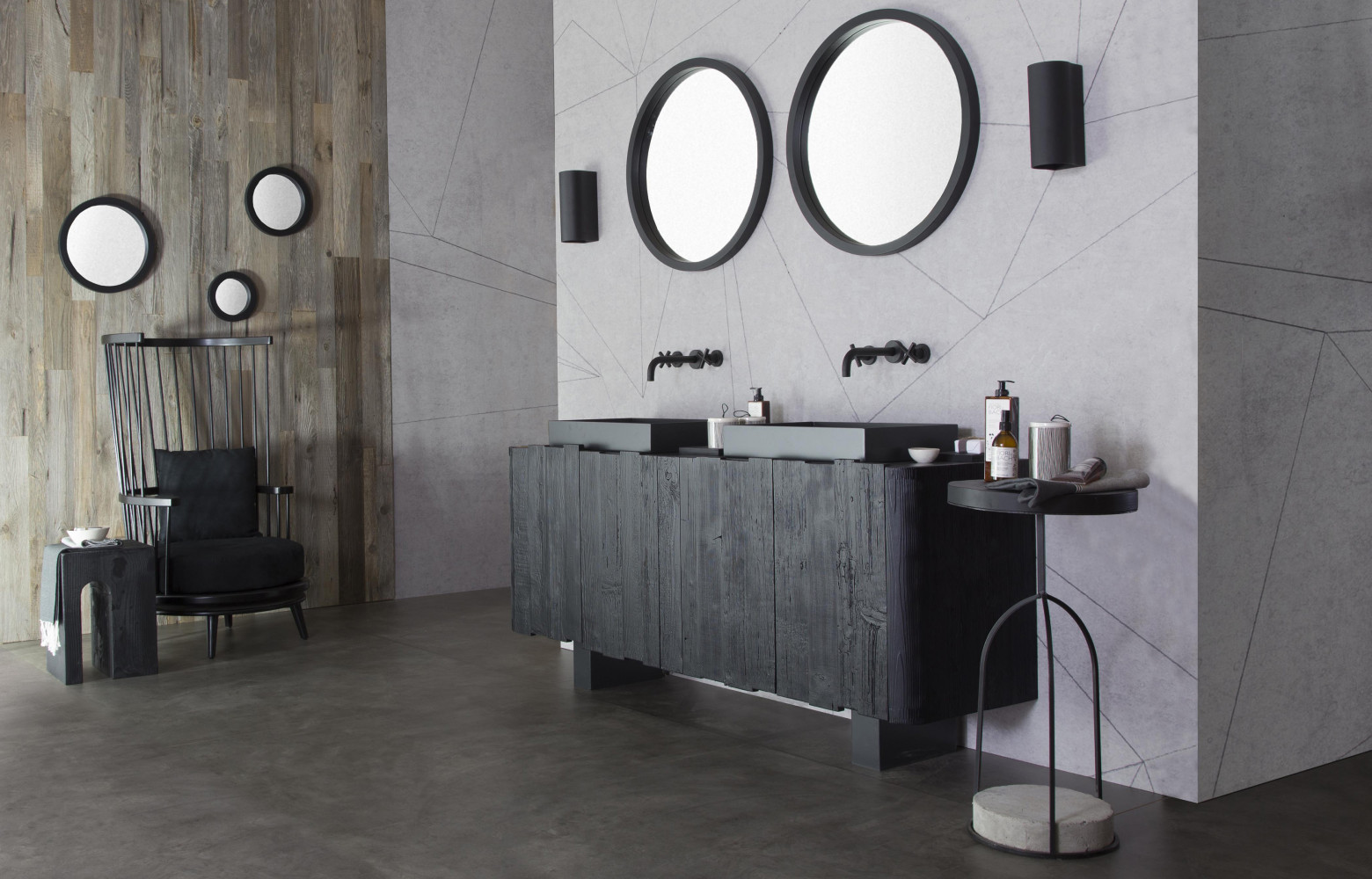id-w-20181002-cersaie-18 12/ Recyclage : Re-wood  L’entreprise italienne Re-wood arrive dans l’univers de la salle de bains avec son...