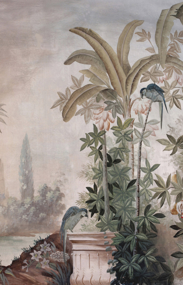  « Le Jardin aux oiseaux », magnifique décor panoramique de 220 x 250 cm (Ananbô).