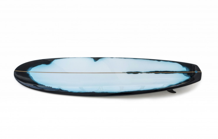 La planche de surf de Noé Duchaufour Lawrance.