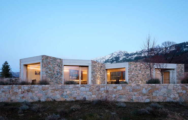 La Casa Vanella, extension d’une maison d’hôtes à Casamaccioli, en Haute-Corse (2016).