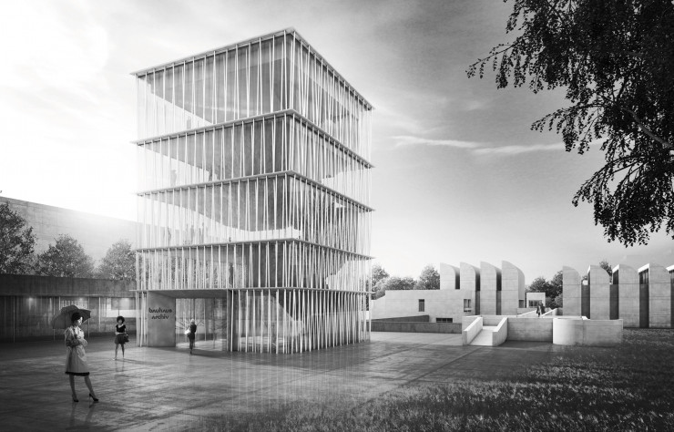Le futur bâtiment des archives du Bauhaus à Berlin signé Staab Architekten.