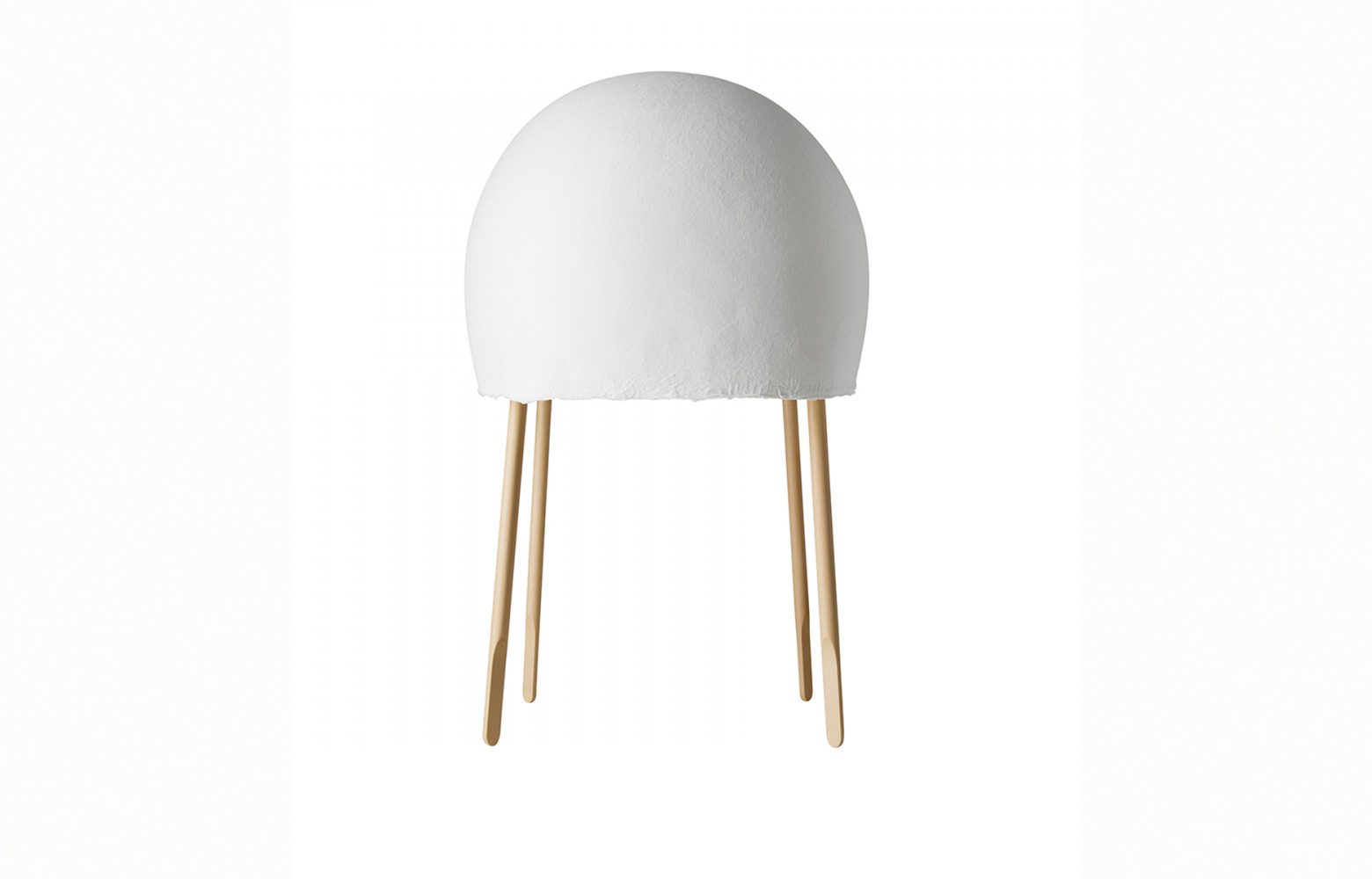 6/ Lampe à poser « Kurage » en papier washi, frêne et céramique, design Nendo et Luca Nichetto, 500...