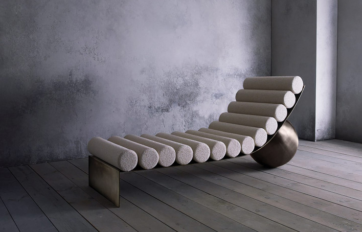 Chaise longue « Curved ».