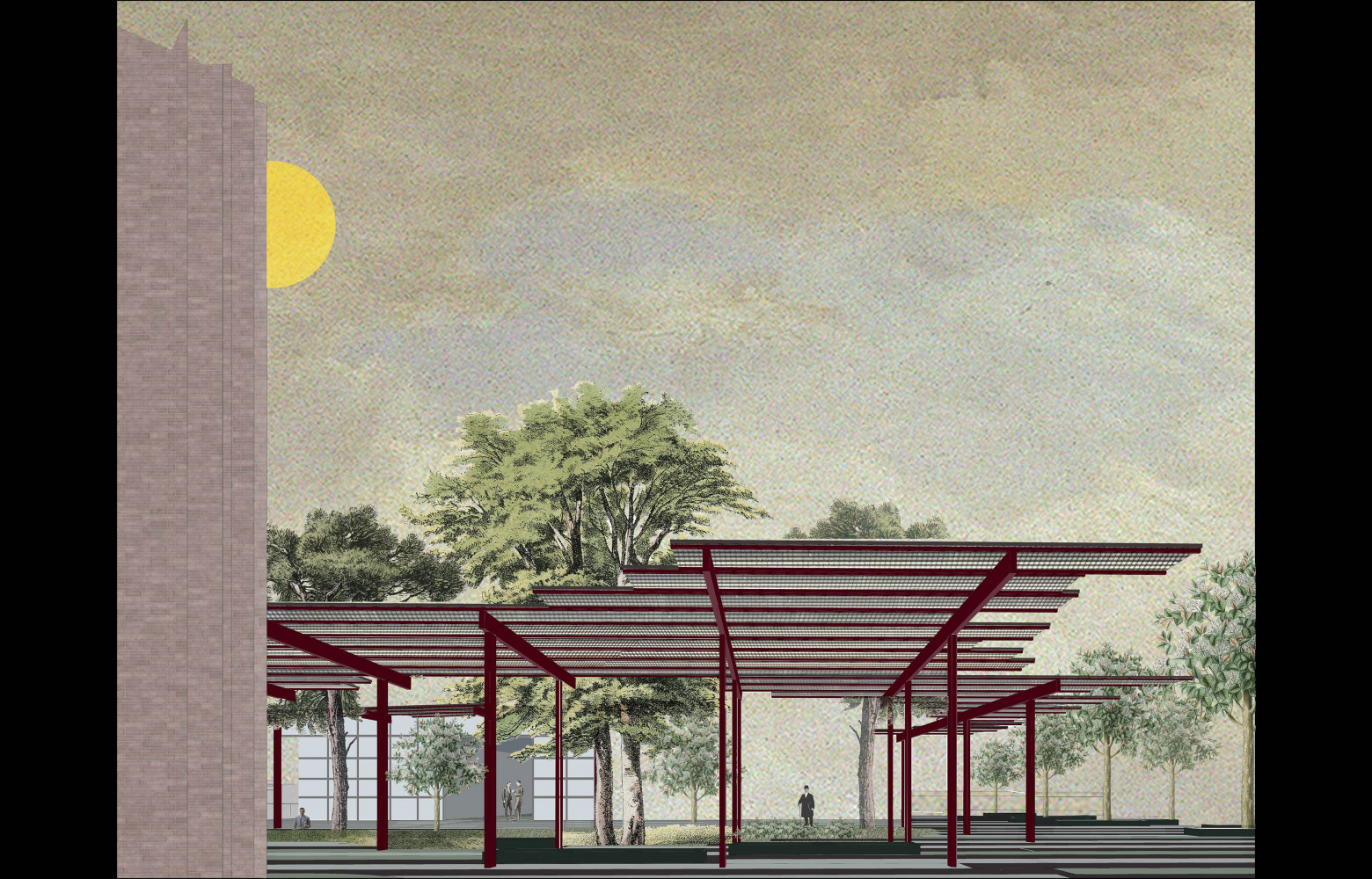 « Piazzale degli Alpini », Bergame (Italie, 2016). La reconfiguration du Piazzale degli Alpini vise à transformer une zone...