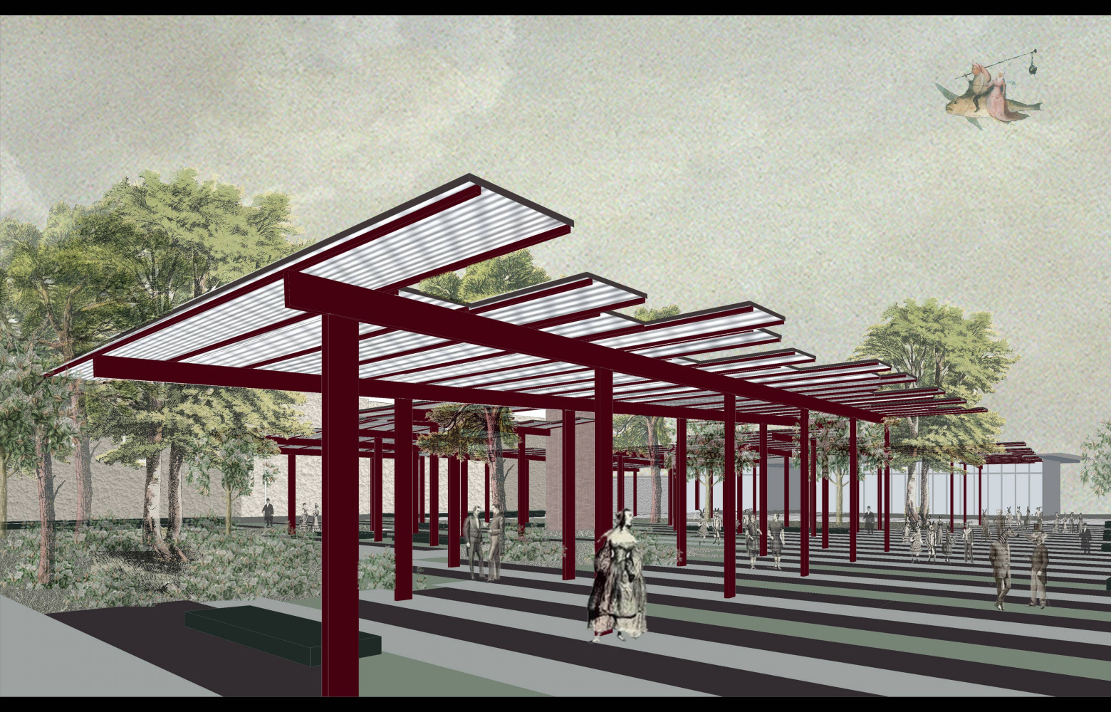 « Piazzale degli Alpini », Bergame (Italie, 2016). La reconfiguration du Piazzale degli Alpini vise à transformer une zone...