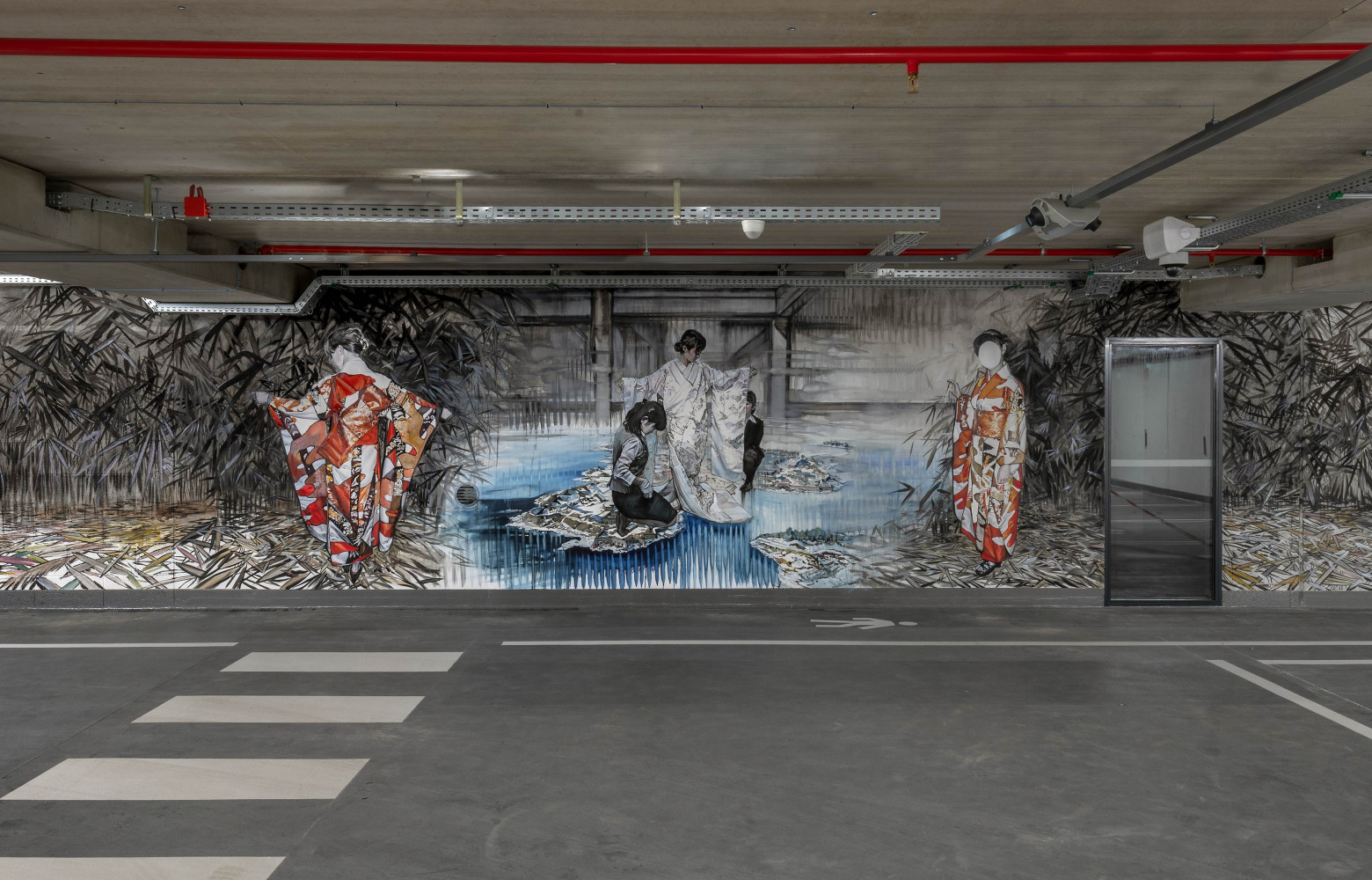 Enfin au 7e sous-sol, on découvre l'artiste d'origine luxembourgeoise Axel Sanson avec notamment « Obsidionale mélancolie »...