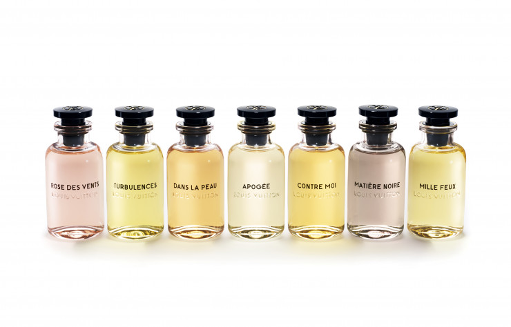 Pour Louis Vuitton, le designer a dessiné un flacon destiné aux sept fragrances imaginées par le parfumeur Jacques Cavallier.