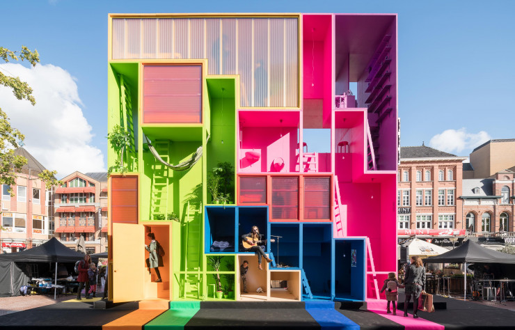 (W)ego City, un hôtel éphémère imaginé à Rotterdam pour la Dutch Design Week 2017.