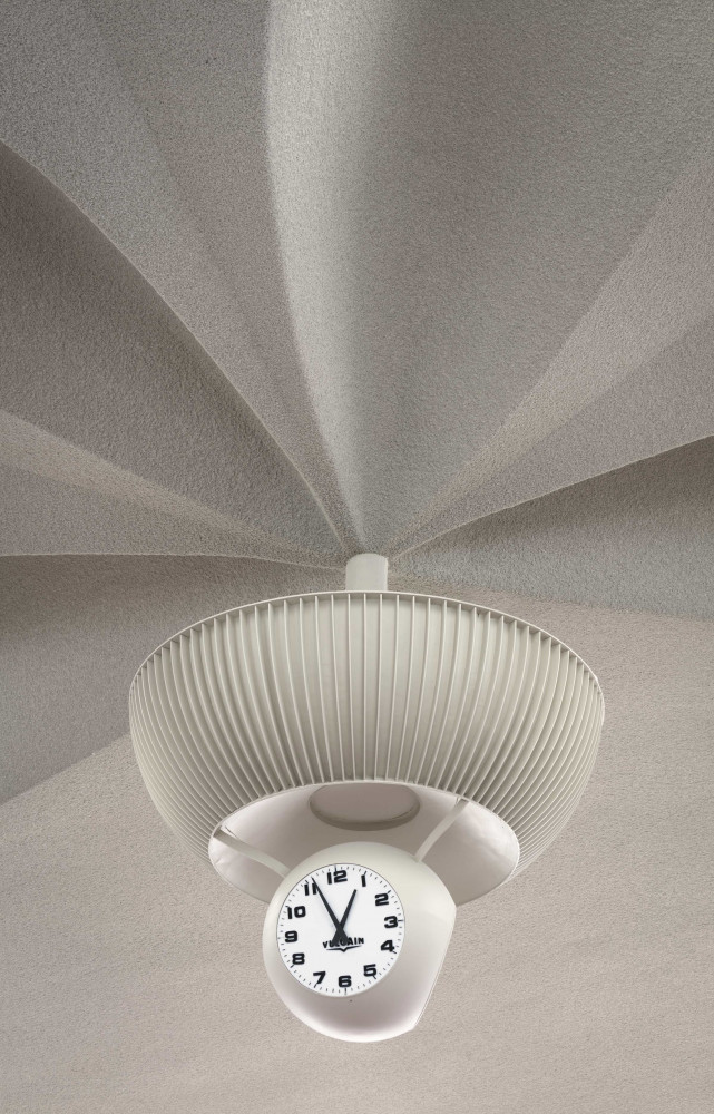 Elle aussi iconique, l'horloge Vulcain a été reconstituée à l'identique.