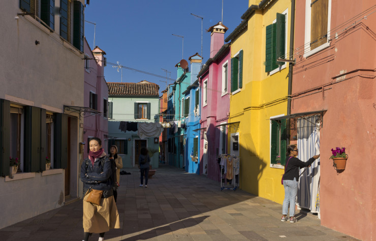Les maisons colorées de l’île de Burano…
