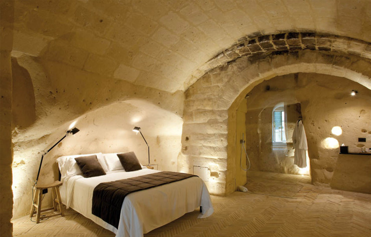 Ouvert depuis deux ans, le Palazzotto Residence & Winery possède dix chambres spacieuses et lumineuses : une rareté à Matera.