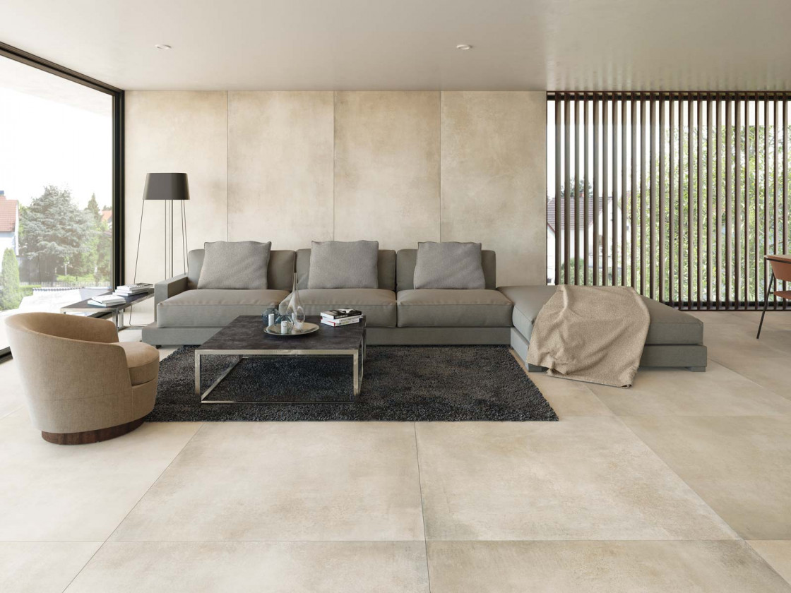 Le carrelage grand format fait un carreau déco - IDEAT