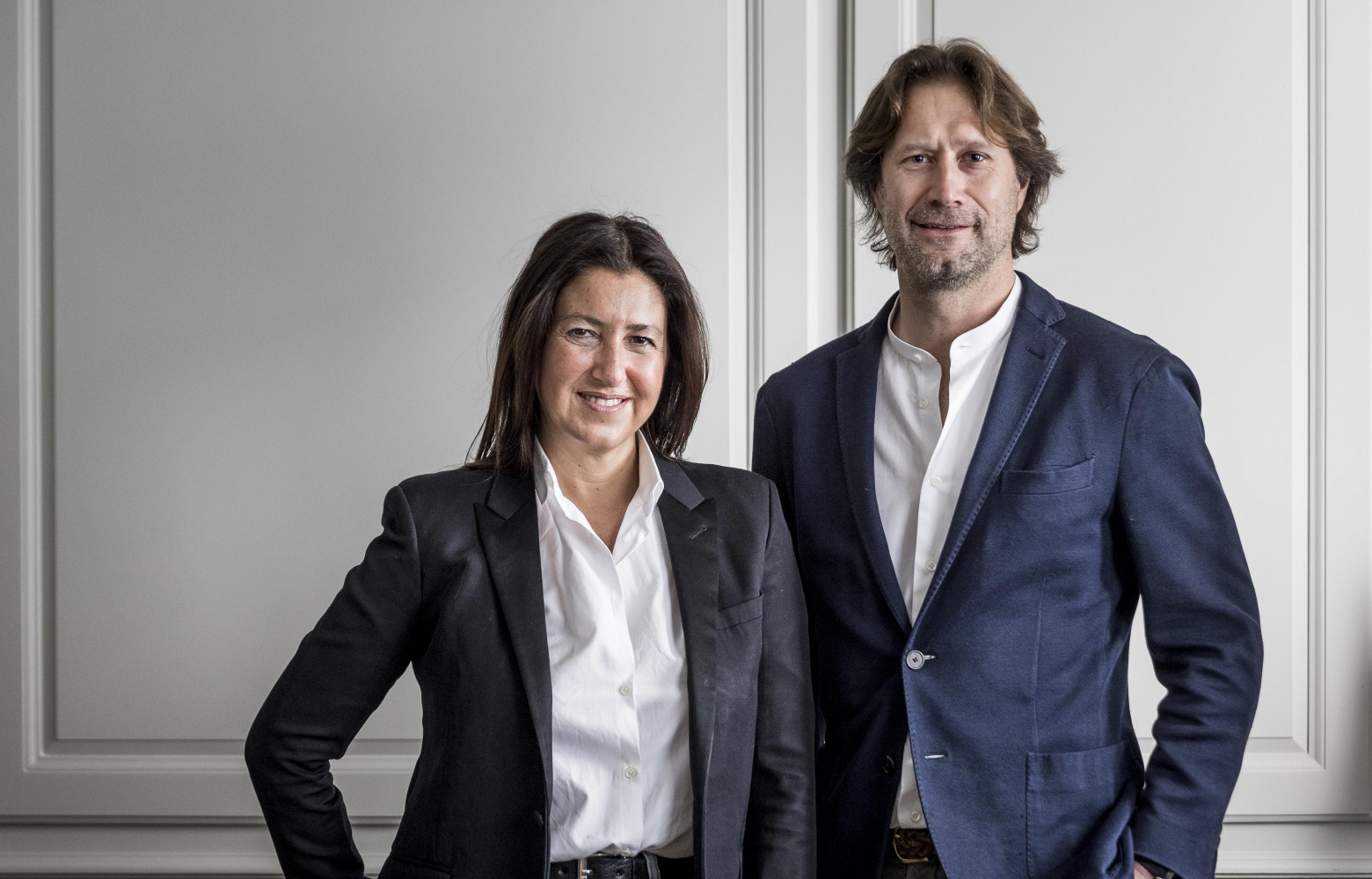 L'architecte Isabelle Stanislas, en compagnie de Nicolas Nonon, propriétaire des lieux.