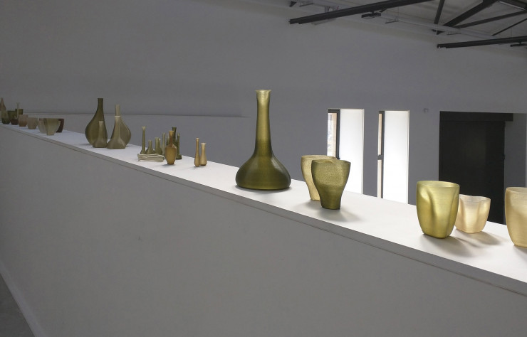 Vases et vaisselle imprimés en 3D par Eric Klarenbeek et Maartje Dros.