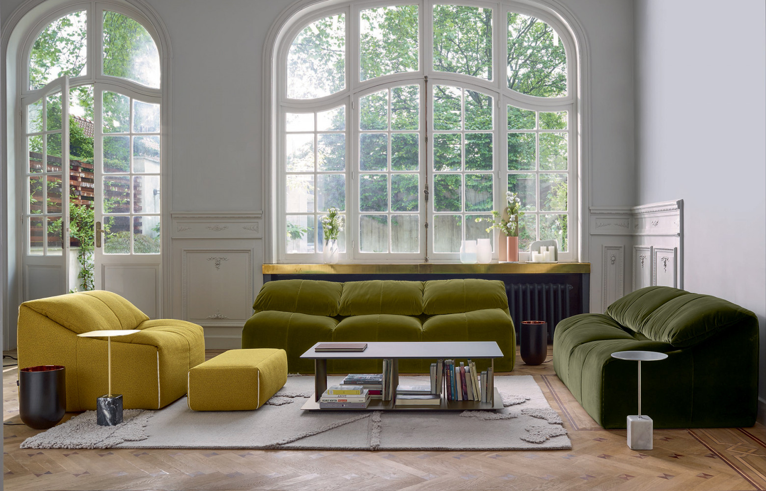 Canapé « Plumy », design Annie Hiéronimus, à partir de 2 565 €. Cinna.