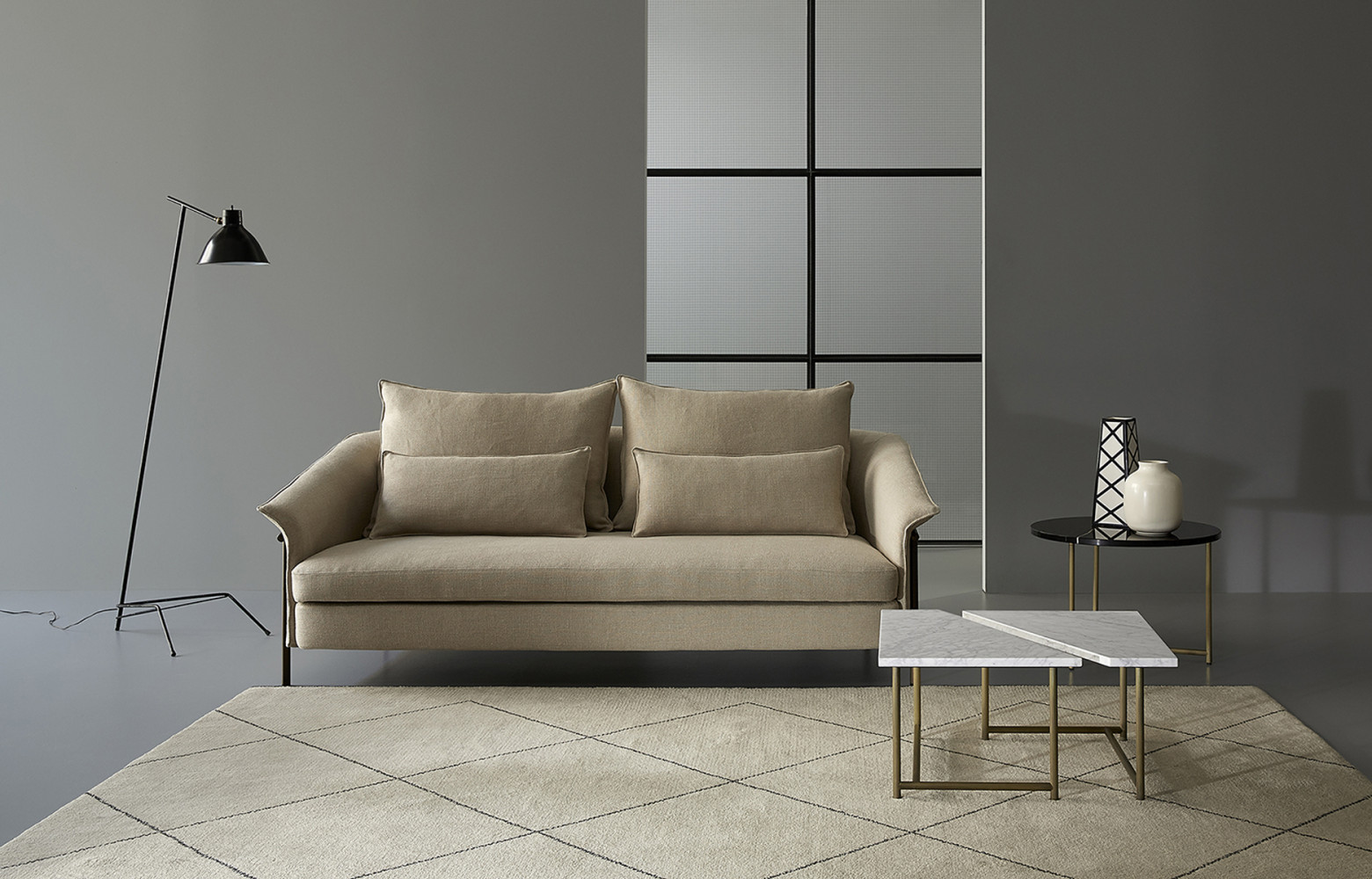 Canapé « Kite », design GamFratesi, à partir de 6 399 €. Porro.