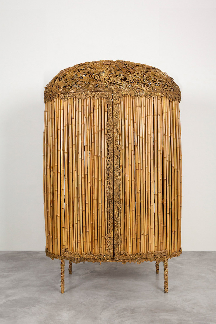 Le Cabinet Settimio (2012), véritable sculpture de 2,30 m de haut associant le bambou au bronze, est entré au musée des Arts décoratifs de Paris.