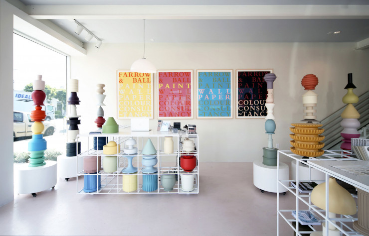 Charlotte Cosby a collaboré avec Project Room pour la conception de la nouvelle boutique Farrow & Ball.