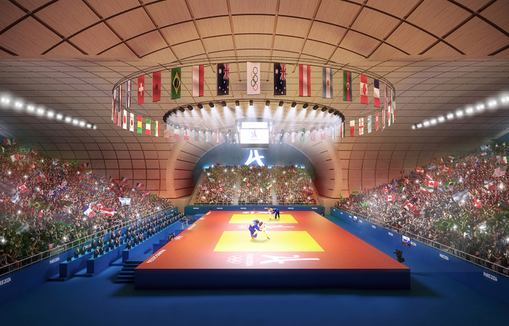 Alors qu’une fois rénové, le Grand Palais accueillera les épreuves d’escrime et de taekwondo des JO 2024, le Grand Palais Ephémère se destinera aux compétitions de judo et de lutte.