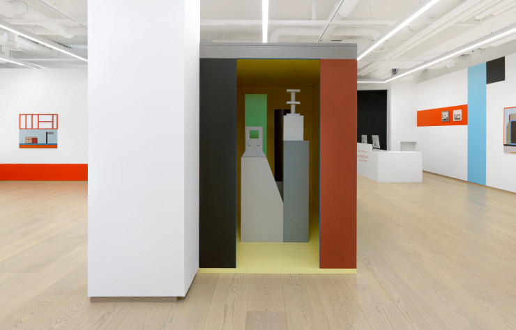 L’exposition présente également une « cabine », qui prend l’apparence d’un tableau en trois dimensions.