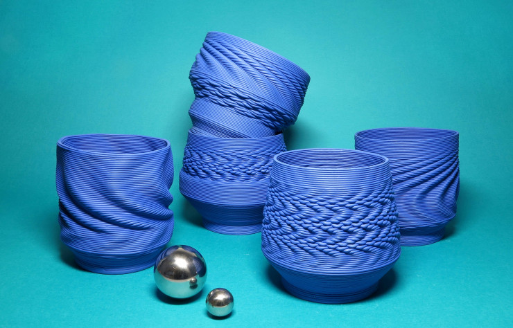 Les vases imprimés 3D de la jeune designer Babette Wiezorek.