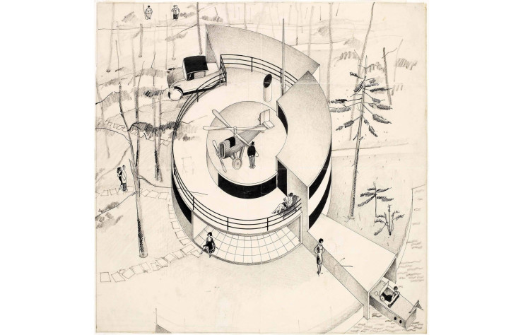 Dessin d’Arne Jacobsen et Flemming Lassen de La Maison du futur.
