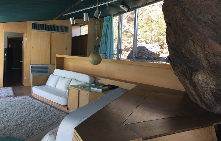 Le rapport au paysage et à la nature gouvernent la conception architecturale des maisons modernistes de Palm Springs, comme en atteste cette réalisation d’Albert Frey, la Desert House, seulement ouverte au public durant la Modernism Week.