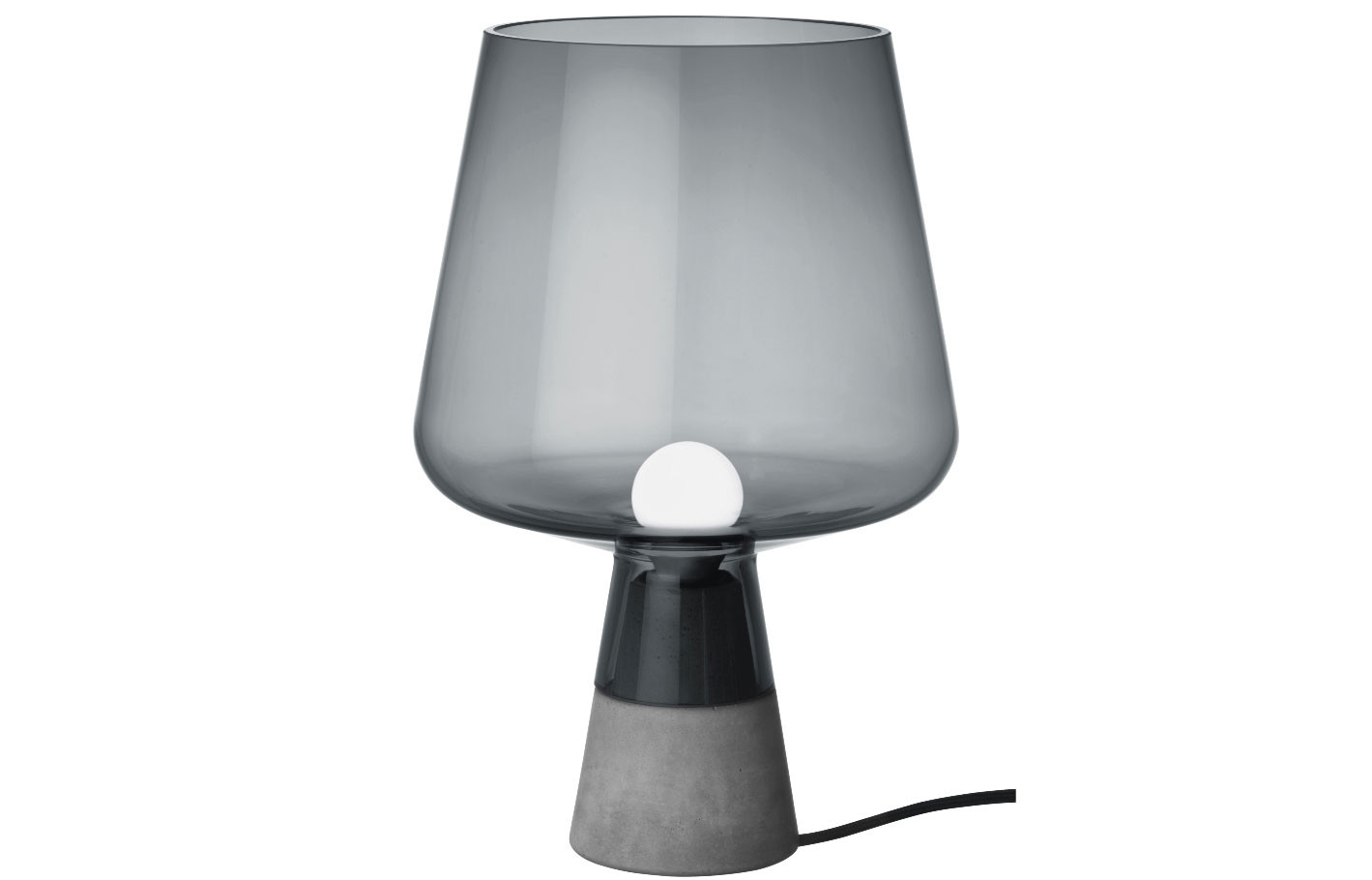 Lampe de table Leimu en béton et verre, design Magnus Pettersen, 499 €, IIttala.
