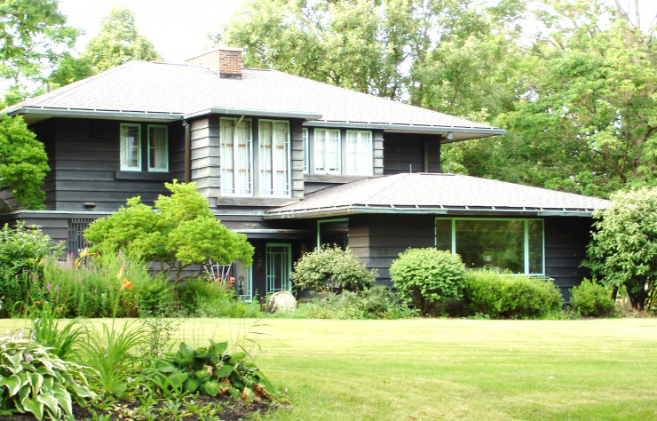 A Marysville (Ohio), cette maison de Frank Lloyd Wright incarne tous les préceptes du style « Prairie School ».