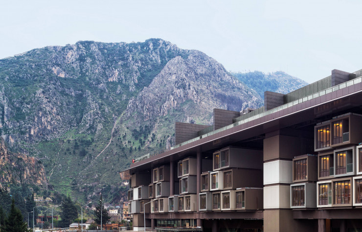 Le Museum Hotel Antakya est construit au pied des montagnes Habibi Neccar.