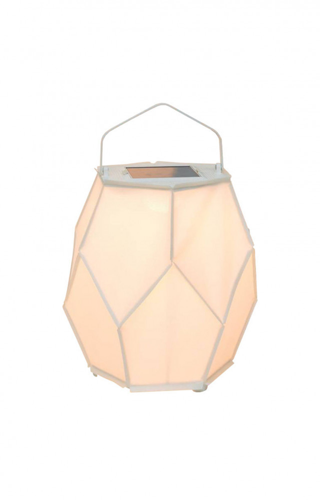 Lampe solaire Couture en aluminium et toile Batyline, design Normal Studio, disponible en 3 tailles, à partir...