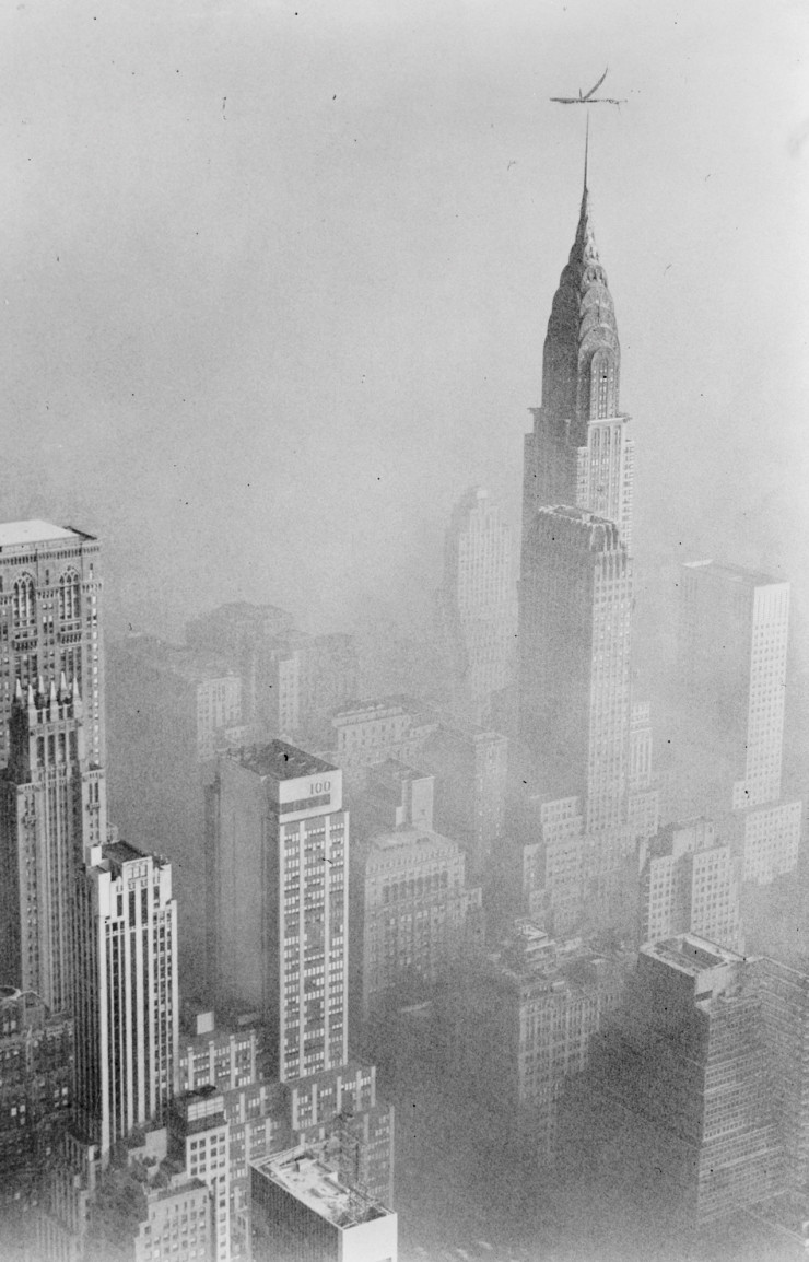 Emergent au-dessus du smog, le Chrysler building a dominé la skyline new-yorkaise entre 1930 et 1931.