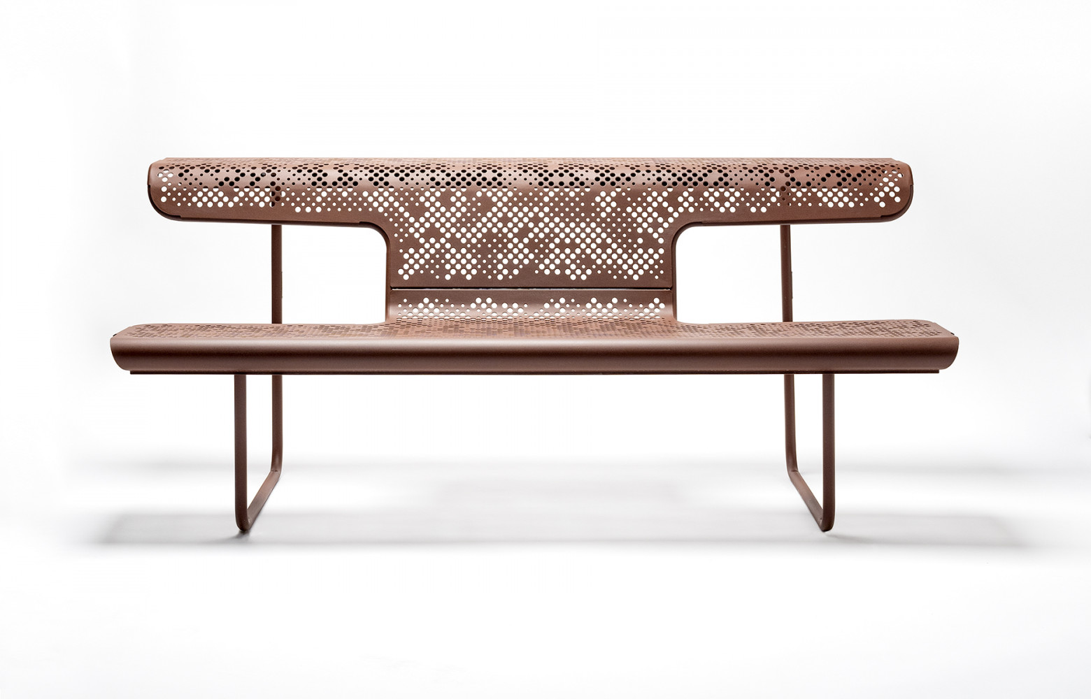 Banc The Poet en tube et tôle d’acier avec résine micro-texture polyester, design Alfredo Häberli, 3 047...