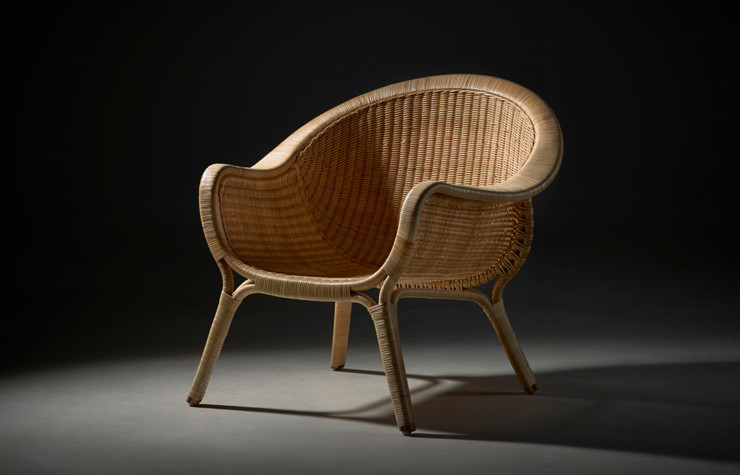 En 1951, Nanna Ditzel a également dessiné le fauteuil en rotin « Madame », aujourd’hui réédité par Sika Design comme la plupart de des ses meubles en rotin.