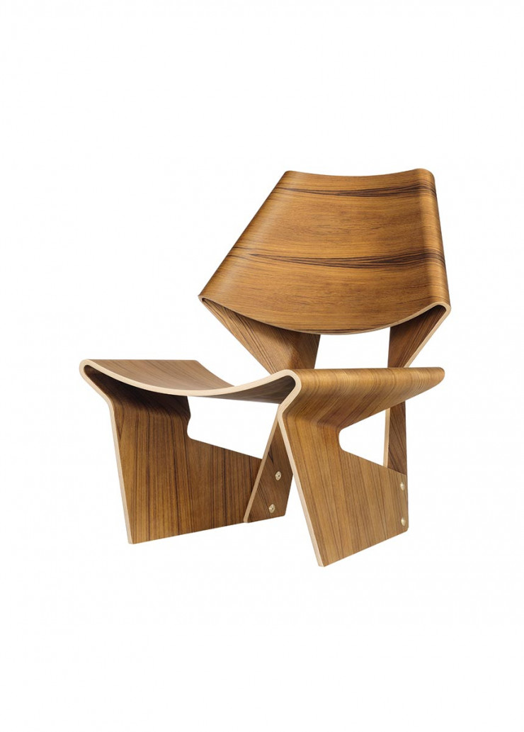 Chaise GJ Bow Chair (Poul Jeppesen, 1963).