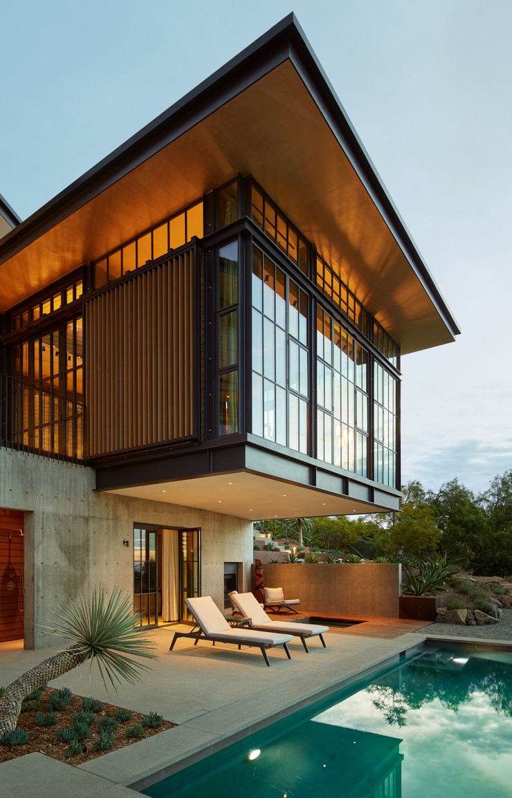 Hollywood Hills House par l’architecte Kristen Becker, co-fondatrice du Studio Mutuus basé à Seattle.