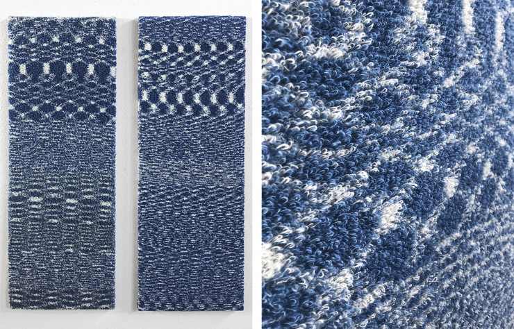 Textiles de la serie Terry Katsuri, conçue par Elisabeth Leerssen, fondatrice de Pâle Studio.
