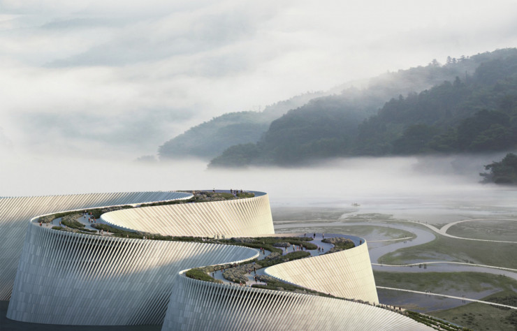 Les formes iconiques du futur Museum d’histoire naturelle de Shenzhen.