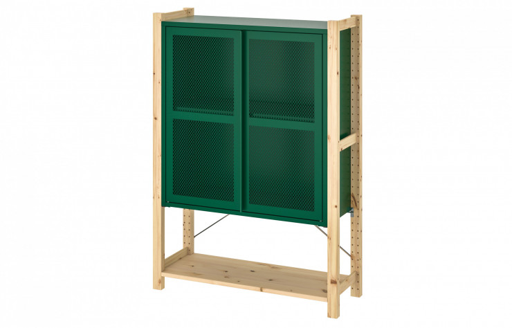 En ce mois de janvier 2021, l’armoire Ivar (IKEA) se met au vert.