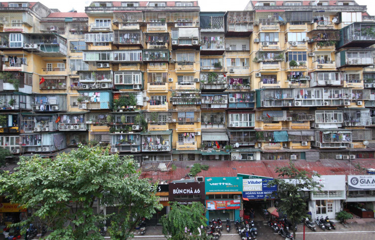 Immeuble de logements KTT à Hanoï (Vietnam).