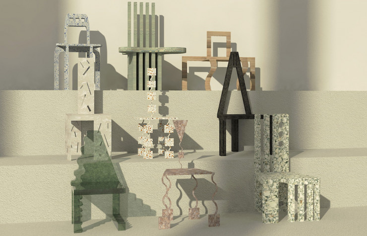 Dix chaises du Studio Argot qui explorent autant de matériaux propres.