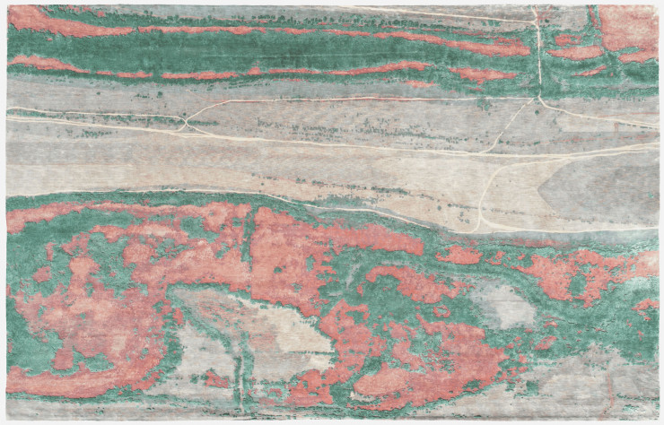 Détail du tapis Lineynaya de Raphael Navot (Galerie Diurne).