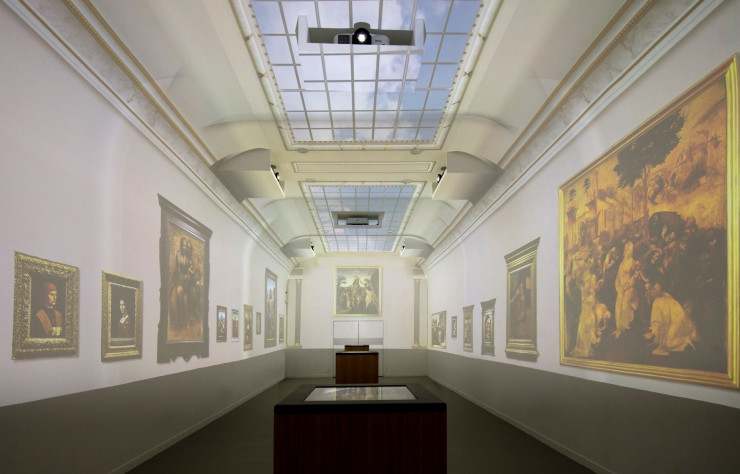 La galerie du spectacle immersif des œuvres signées De Vinci.