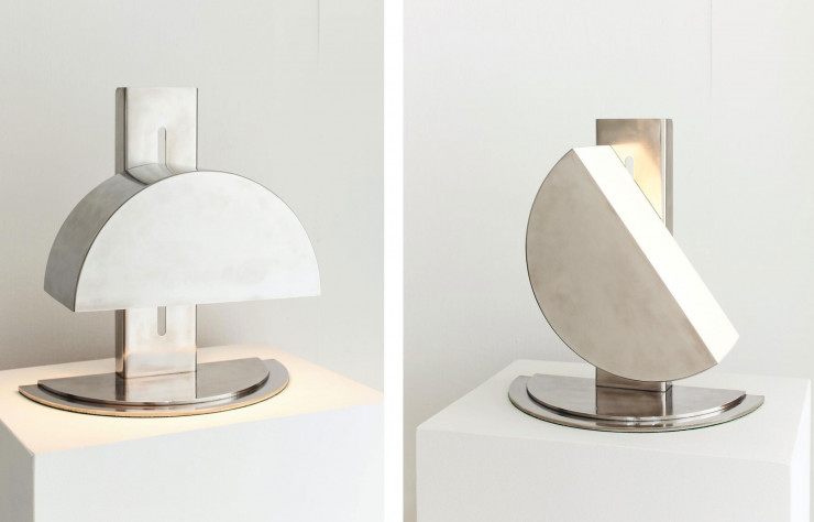 Lampe Half Light, en acier inoxydable, par le designer EJR Barnes