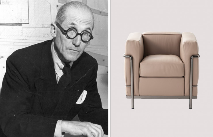 Le fauteuil LC2, conçu en 1965 par Le Corbusier.