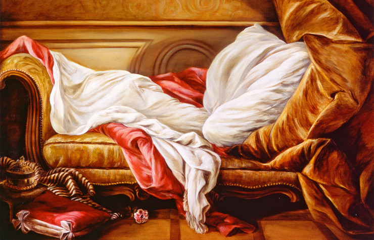 Rosa Carvalho, L’ odalisque blonde, 1992, Óleo sb.tela, 140×180 cm