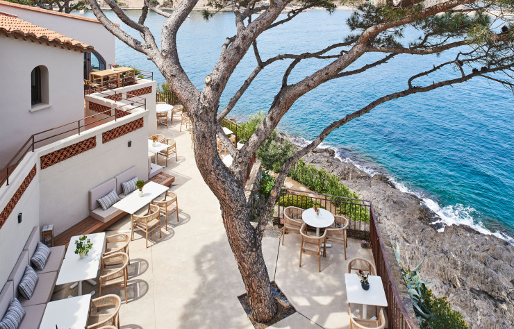L’hôtel Les Roches brunes, route de Port-Vendres, à Collioure.