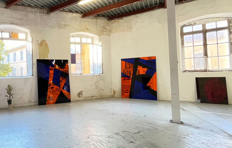 Vue de l’exposition de Basile Ghosn à L’atelier de Lorette, Marseille.