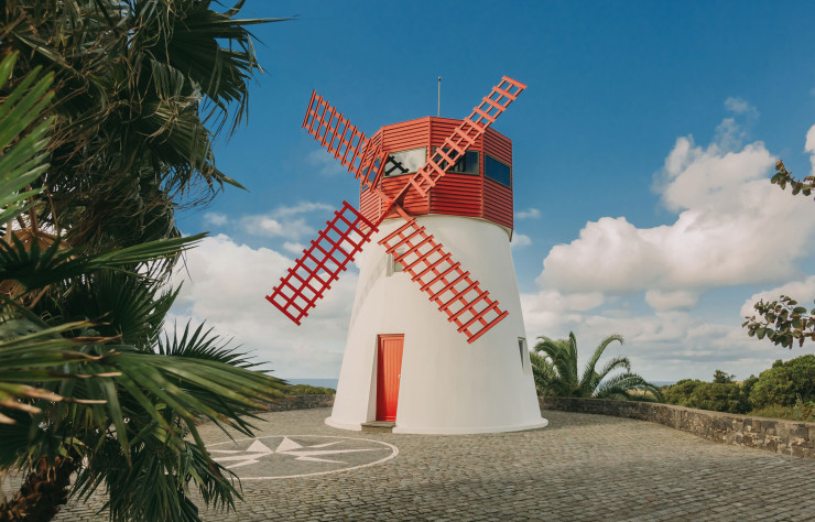 Aux Açores, il est également possible de dormir dans un moulin.